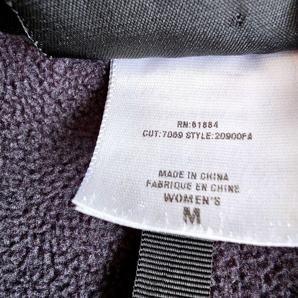 Patagonia Women's Full Zip‎ Fleece Hoodie Gray Black Jacket Activewear Medium - Picture 4 of 9